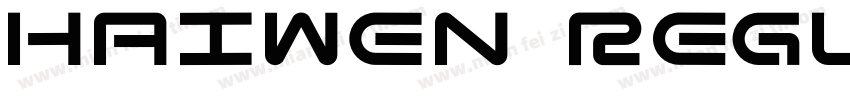 HAIWEN Regular字体转换